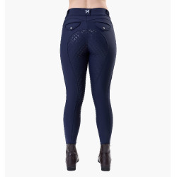 Calças de equitação Horseware Flexfit inverno full grip mulher Marinho Azul-marinho