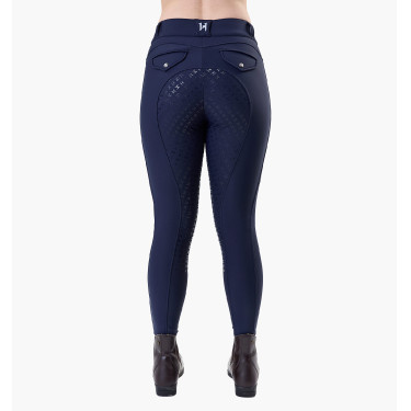 Calças de equitação Horseware Flexfit inverno full grip mulher Marinho Azul-marinho