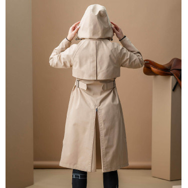 Manteau trench de equitação Horseware AA Isabella feminino Areia Amarelo