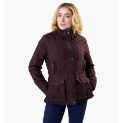 Casaco equestre feminino encerado Horseware Newmarket Casaco equestre feminino encerado Horseware Newmarket