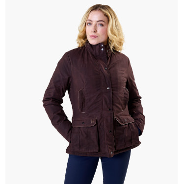 Casaco equestre feminino encerado Horseware Newmarket Casaco equestre feminino encerado Horseware Newmarket