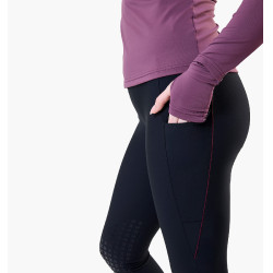 Legging Optifit inverno Horseware com grip nos joelhos para mulher Preto
