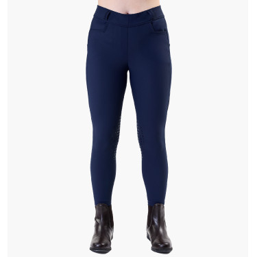 Legging Easefit Hybrid Horseware aderência nos joelhos mulher Marinho Azul-marinho