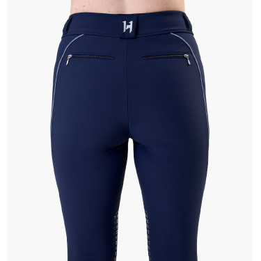 Legging Easefit Hybrid Horseware aderência nos joelhos mulher Marinho Azul-marinho