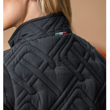 Colete acolchoado sem mangas Horseware AA Neve Monogram mulher Preto
