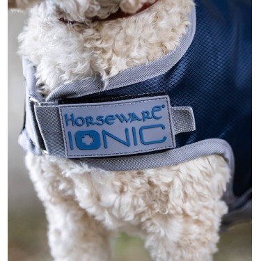 Manta terapêutica para cão Horseware Ionic 50g Azul imperial / prata e marinho