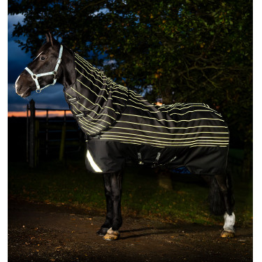 Manta Horseware Amigo 1200D FieldSafe Reflectech Plus Turnout 0g Preto / preto refletor