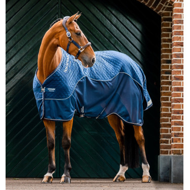 Manta de secagem de transporte Horseware Signature Marinho Azul-marinho