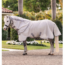 Camisa antimoscas para pônei Amigo® Bug Rug Plus Prata / cinza titânio / prata Camisa antimoscas para pônei Amigo® Bug Rug Plus Prata / cinza titânio / prata