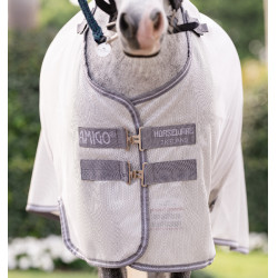 Camisa antimoscas para pônei Amigo® Bug Rug Plus Prata / cinza titânio / prata Camisa antimoscas para pônei Amigo® Bug Rug Plus Prata / cinza titânio / prata