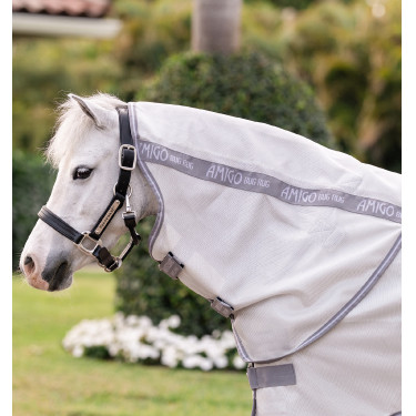 Camisa antimoscas para pônei Amigo® Bug Rug Plus Prata / cinza titânio / prata Camisa antimoscas para pônei Amigo® Bug Rug Plus Prata / cinza titânio / prata