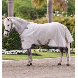 Camisa antimoscas para pônei Amigo® Bug Rug Plus Prata / cinza titânio / prata Camisa antimoscas para pônei Amigo® Bug Rug Plus Prata / cinza titânio / prata