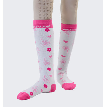 Meias infantis Horseware Rose Horseware Rosa