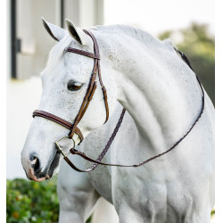 Bridão de equitação pônei Hunter Horseware com rédeas