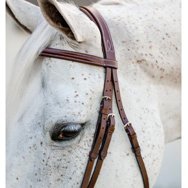 Bridão de equitação pônei Hunter Horseware com rédeas
