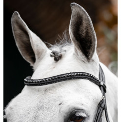 Bridão Horseware Diamante com Flasheur Preto / preto