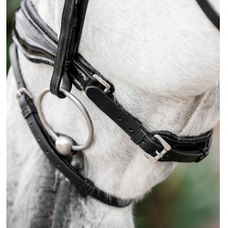Bridão Horseware Diamante com Flasheur Preto / preto
