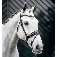 Bridão Horseware Diamante com Flasheur Preto / prata
