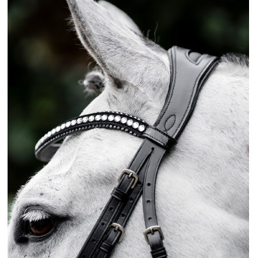 Bridão Horseware Diamante com Flasheur Preto / prata Bridão Horseware Diamante com Flasheur Preto / prata