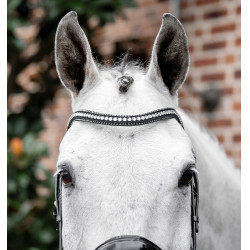 Bridão Horseware Diamante com Flasheur Preto / prata Bridão Horseware Diamante com Flasheur Preto / prata