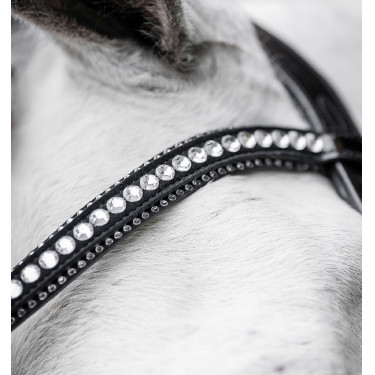 Bridão Horseware Diamante com Flasheur Preto / prata Bridão Horseware Diamante com Flasheur Preto / prata