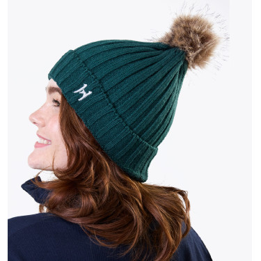 Gorro de equitação Horseware Aura com pompom Gorro de equitação Horseware Aura com pompom