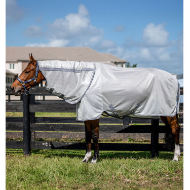 Camisa anti-moscas Horseware Amigo Bug Rug XL Plus Prata / cinza titânio / prata Camisa anti-moscas Horseware Amigo Bug Rug XL Plus Prata / cinza titânio / prata