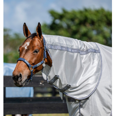 Camisa anti-moscas Horseware Amigo Bug Rug XL Plus Prata / cinza titânio / prata Camisa anti-moscas Horseware Amigo Bug Rug XL Plus Prata / cinza titânio / prata