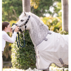 Camisa anti-moscas Horseware Amigo Bug Rug Pony Prata / cinza titânio / prata