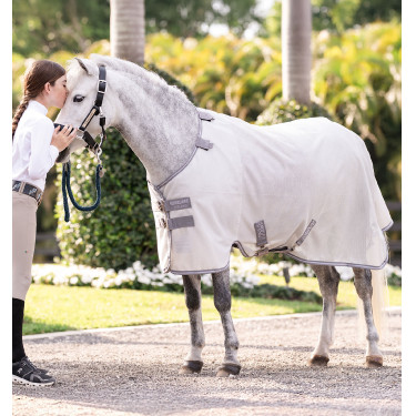 Camisa anti-moscas Horseware Amigo Bug Rug Pony Prata / cinza titânio / prata