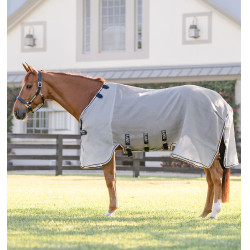 Camisa anti-moscas Horseware Rambo Protector Fieldsafe Prata / marinho