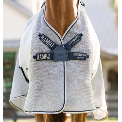 Camisa anti-moscas Horseware Rambo Protector Fieldsafe Prata / marinho