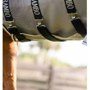 Camisa anti-moscas Horseware Rambo Protector Fieldsafe Prata / marinho