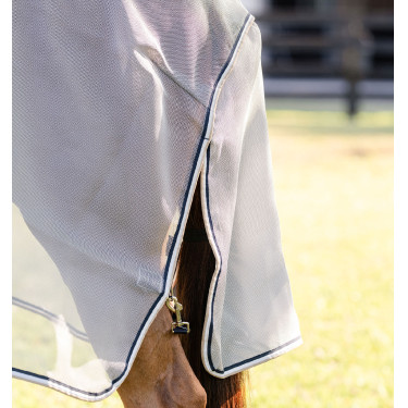 Camisa anti-moscas Horseware Rambo Protector Fieldsafe Prata / marinho