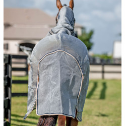 Camisa anti-moscas Horseware Rambo Protector Integrada Prata / marinho Camisa anti-moscas Horseware Rambo Protector Integrada Prata / marinho