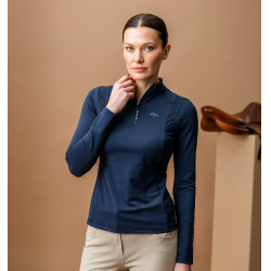 Camisa Polo Horseware AA Sofia Sunshirt Marinho Azul-marinho