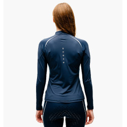 Camisa equestre manga comprida 1/4 zíper Horseware Camisa equestre manga comprida 1/4 zíper Horseware