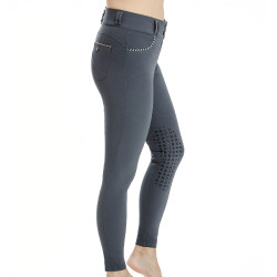 Calça Horseware Newmarket cintura média com grip nos joelhos Orquídea índigo Violeta Calça Horseware Newmarket cintura média com grip nos joelhos Orquídea índigo Violeta