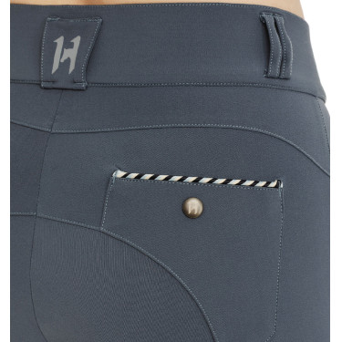 Calça Horseware Newmarket cintura média com grip nos joelhos Orquídea índigo Violeta Calça Horseware Newmarket cintura média com grip nos joelhos Orquídea índigo Violeta