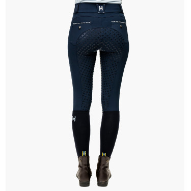 Calça Horseware Newmarket cintura média com culote inteiro Marinho / marinho Azul