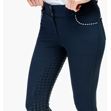Calça Horseware Newmarket cintura alta com assento completo Marinho / marinho Azul