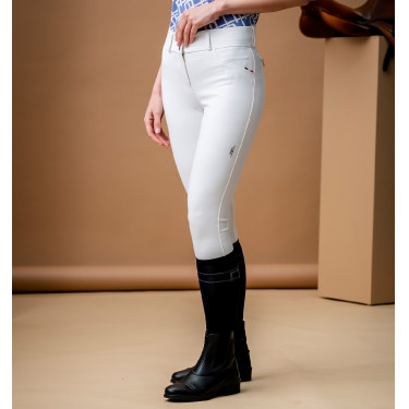 Calça Horseware AA Aria cintura média com assento completo Branco