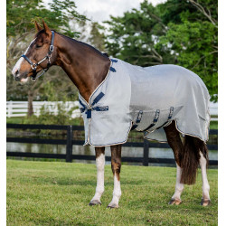 Capa anti-moscas Horseware Protector Rambo Prata / marinho Capa anti-moscas Horseware Protector Rambo Prata / marinho