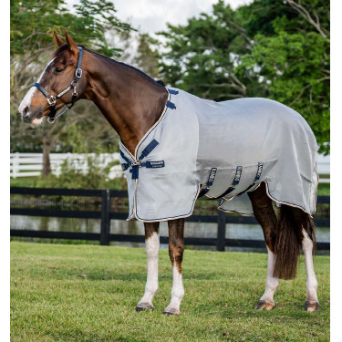 Capa anti-moscas Horseware Protector Rambo Prata / marinho Capa anti-moscas Horseware Protector Rambo Prata / marinho
