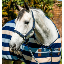 Cabresto e guia Horseware Newmarket Marine witney Azul-marinho Cabresto e guia Horseware Newmarket Marine witney Azul-marinho