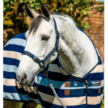 Cabresto e guia Horseware Newmarket Marine witney Azul-marinho Cabresto e guia Horseware Newmarket Marine witney Azul-marinho