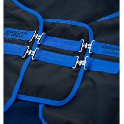 Extensão de peito Amigo Horseware Preto / azul clássico