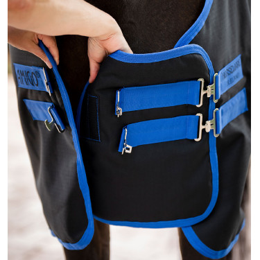 Extensão de peito Amigo Horseware Preto / azul clássico