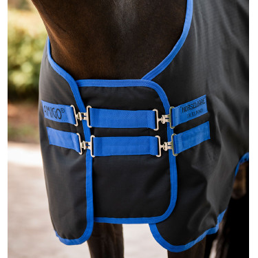 Extensão de peito Amigo Horseware Preto / azul clássico