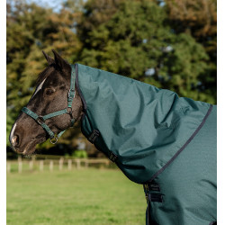 Capuz Horseware Amigo Ripstop 900D Turnout 150g Dinastia verde / marinho / prateado
